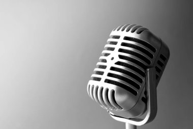 Parti ya da konser retro tarzı mikrofon
