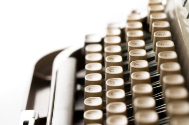 Retro tarzı daktilo Studio, yakın çekim