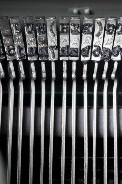 Retro tarzı daktilo Studio, yakın çekim