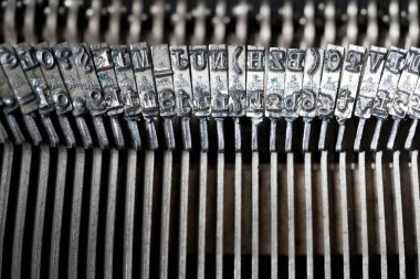 Retro tarzı daktilo Studio, yakın çekim