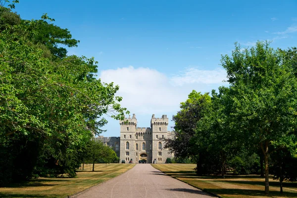 Dlouhá Procházka Windsor Castle Velká Británie Londýn Létě — Stock fotografie