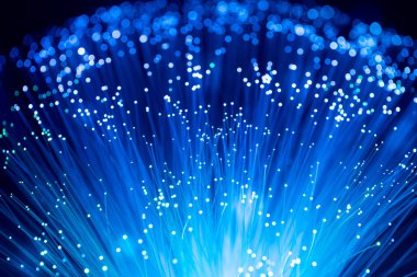 Fiber optik, soyut ve arka plan bulanıklık