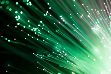 Fiber optik, soyut ve arka plan bulanıklık