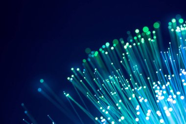 Fiber optik, soyut ve arka plan bulanıklık