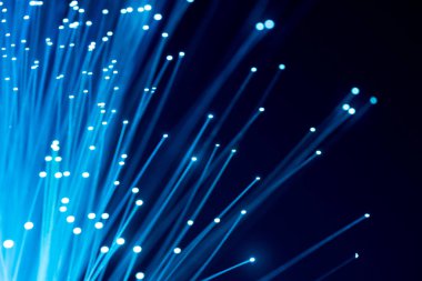 Fiber optik, soyut ve arka plan bulanıklık
