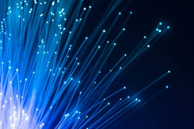 Fiber optik, soyut ve arka plan bulanıklık