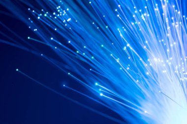 Fiber optik, soyut ve arka plan bulanıklık