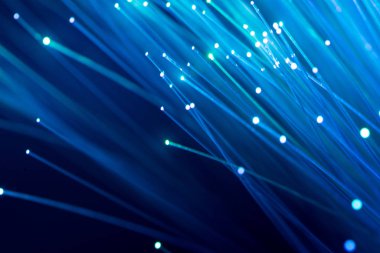 Fiber optik, soyut ve arka plan bulanıklık