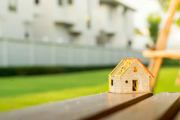 Eco Kleine Huis Huisvestingslandgoed Concept — Stockfoto