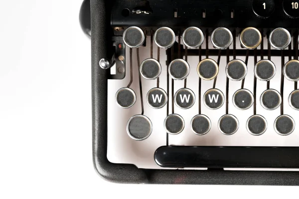 Ключевые Слова Веб Дизайна Close Retro Style Typewriter Studio — стоковое фото