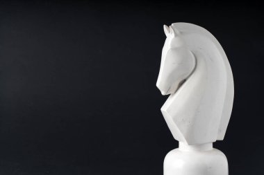 Satranç iş kavramı, lider takım çalışması ve başarı