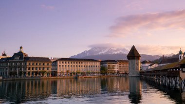 Chapel Köprüsü ve Luzern, İsviçre