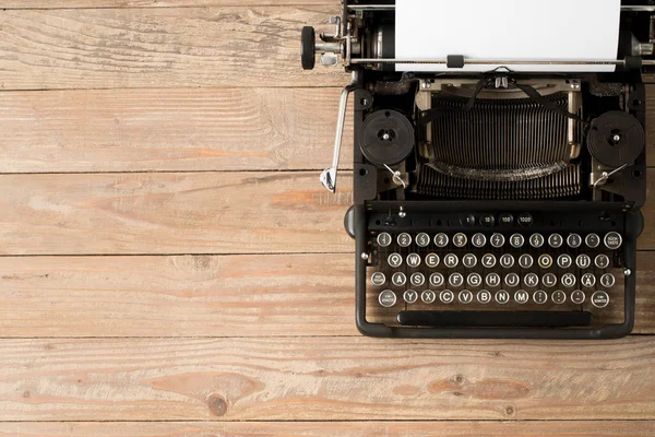 Top View Retro Style Typewriter Studio — Stock Photo, Image