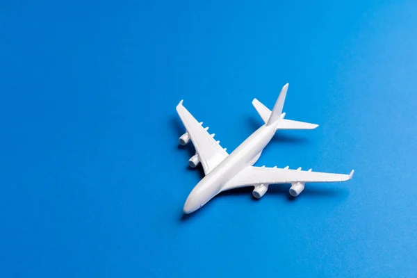 Airplane model for online ticket and tourism concept