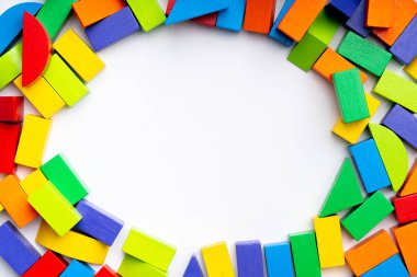 Yaratıcı eğitim konseptinde Kid için yapboz oyuncağı