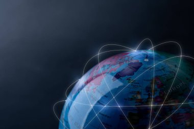 Teknoloji ve gelecek konsepti için küresel ağ