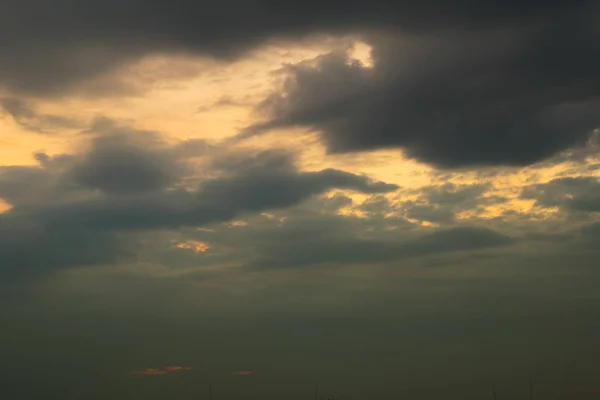 Облачный Закат Неба Фон — стоковое фото