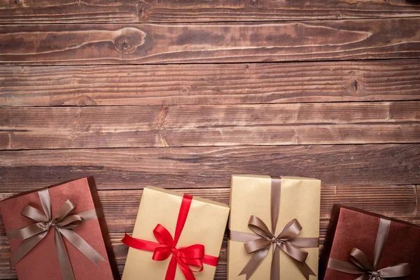 Geschenkbox für Dekoration, Neujahr und Weihnachten — Stockfoto