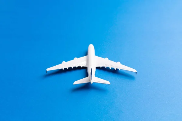 Repülőgép Modell Online Jegy Turisztikai Koncepció — Stock Fotó