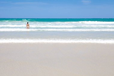 Tatil konsepti için Tayland 'da kumsal ve kum