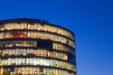 Londra ofis binası iş konsepti için şehir manzarası