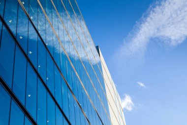 Londra ofis binası iş konsepti için şehir manzarası