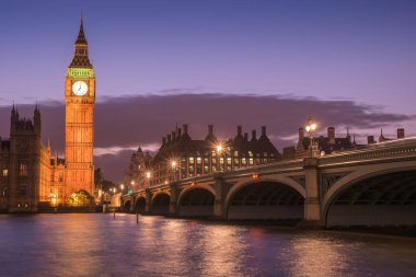 Londra 'daki Bigben ve parlamento binası İngiltere, Uk
