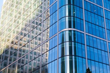 Londra ofis binası iş konsepti için şehir manzarası