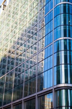 Londra ofis binası iş konsepti için şehir manzarası