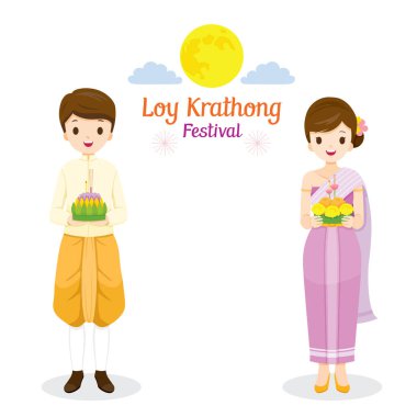 Loy Krathong Festivali, Geleneksel Tayland Giysileri, Ulusal Kostüm Standingi, Tayland Kutlaması ve Kültürü, Asya, Bayram, Mevsim, Din
