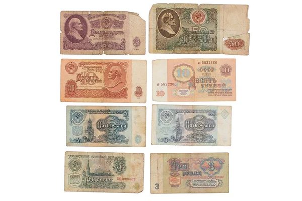 Eski para Ussr, beyaz bir arka plan üzerinde sikke.