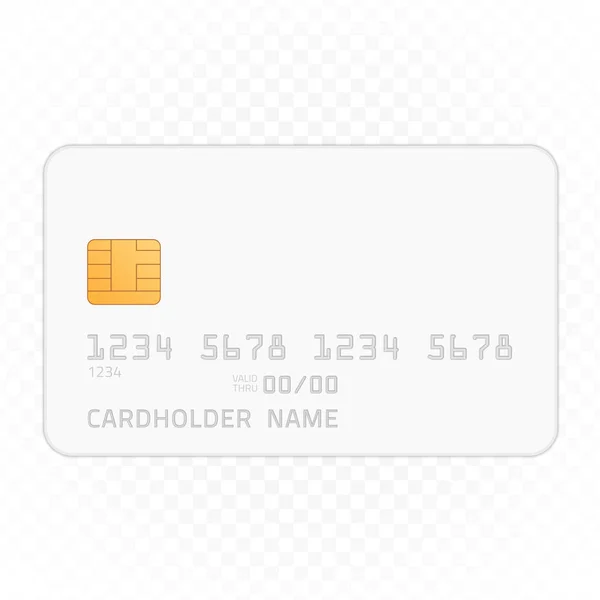 Tarjeta de crédito maqueta. — Vector de stock