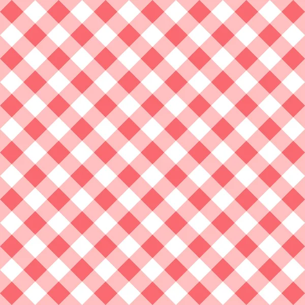 Červené gingham vzor bezešvé. — Stockový vektor