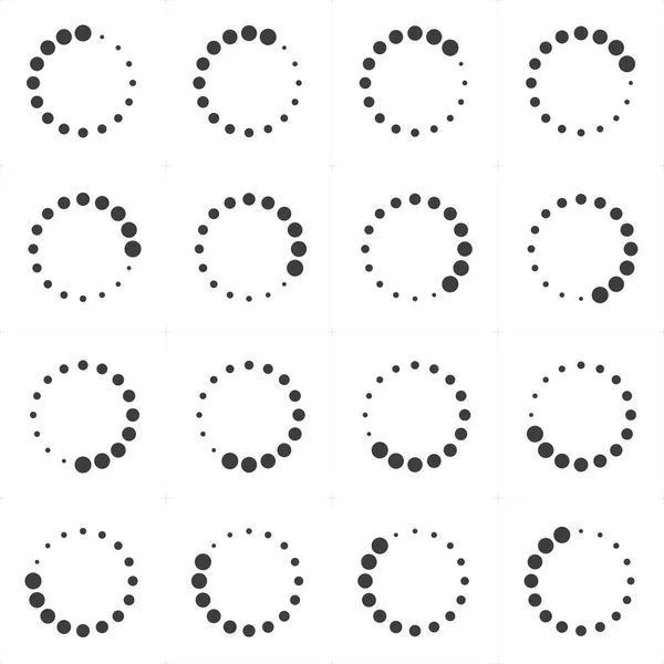 Conjunto de iconos de cargadores o precargadores . — Vector de stock