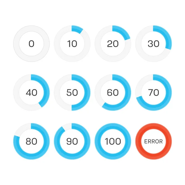 Cercle barre de progression. — Image vectorielle