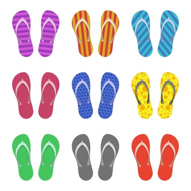 Vektör flip flop set.
