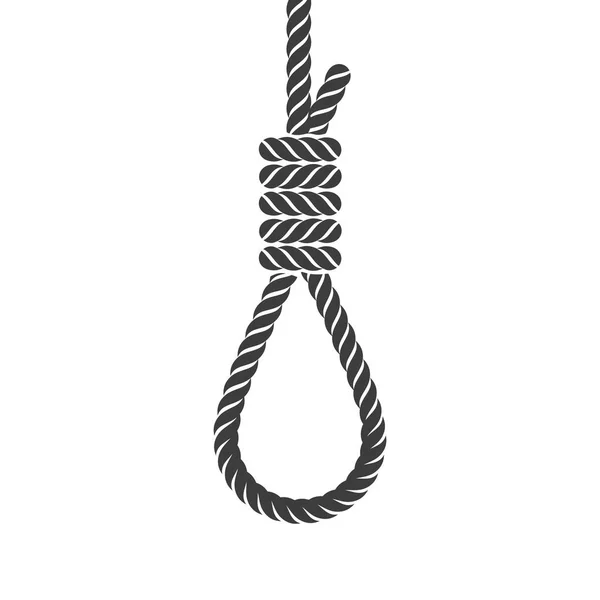Rope hanging loop. — Stock Vector
