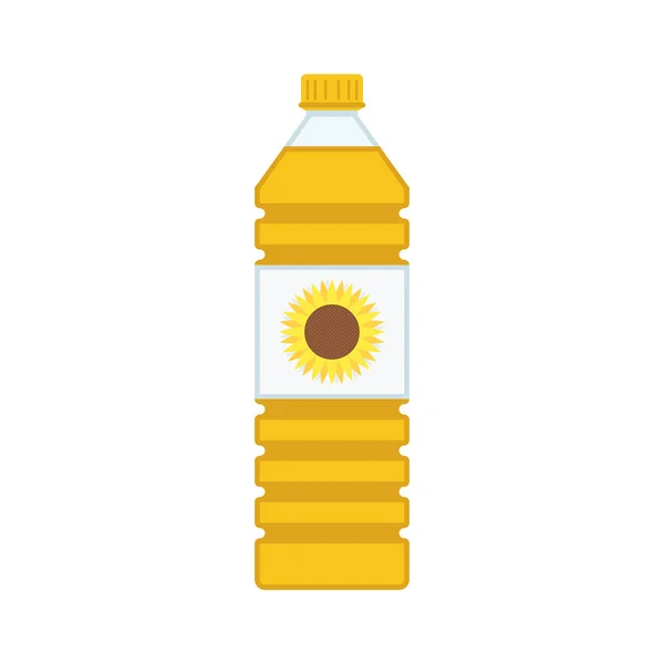 Flasche Pflanzenöl. — Stockvektor