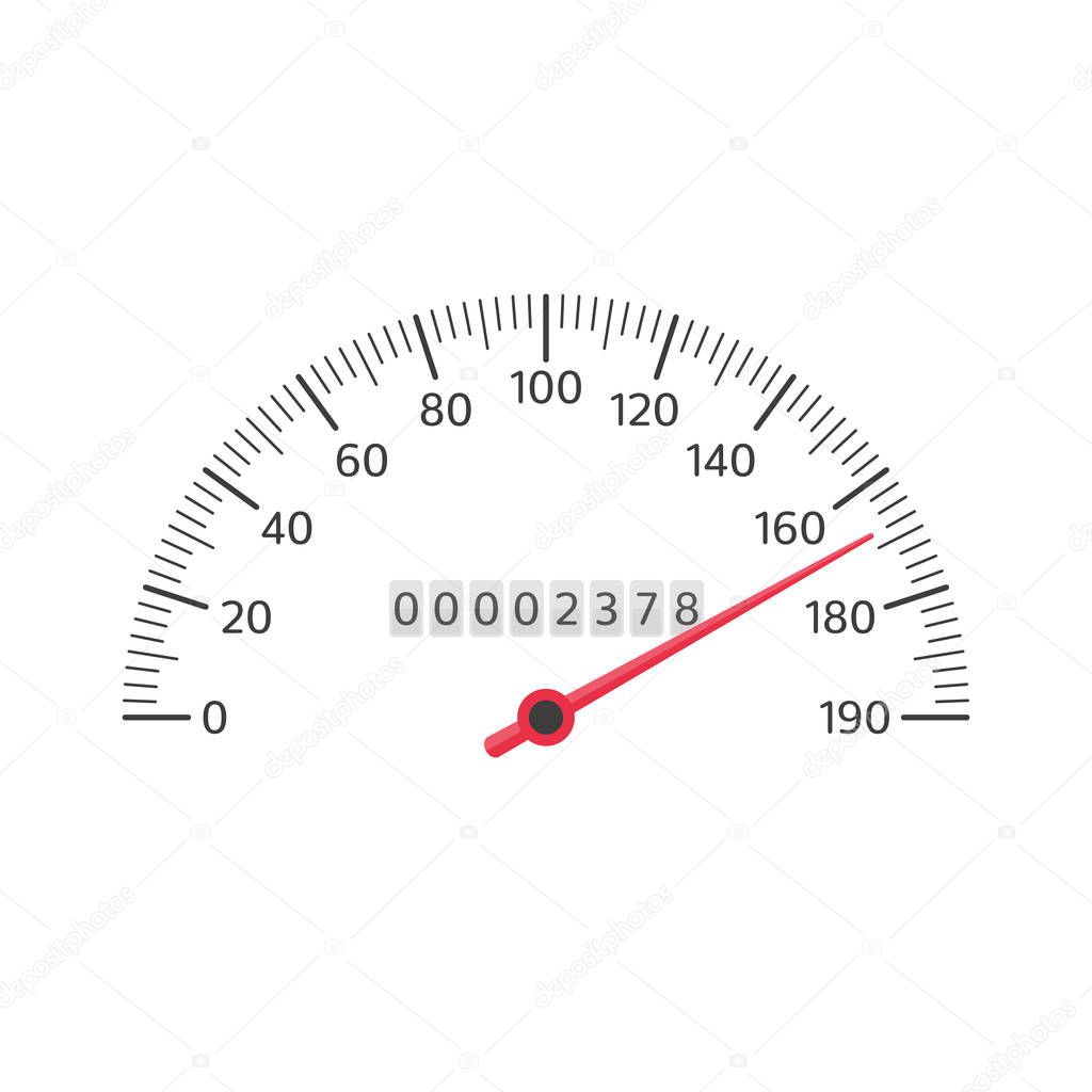 Car speedometer vector.