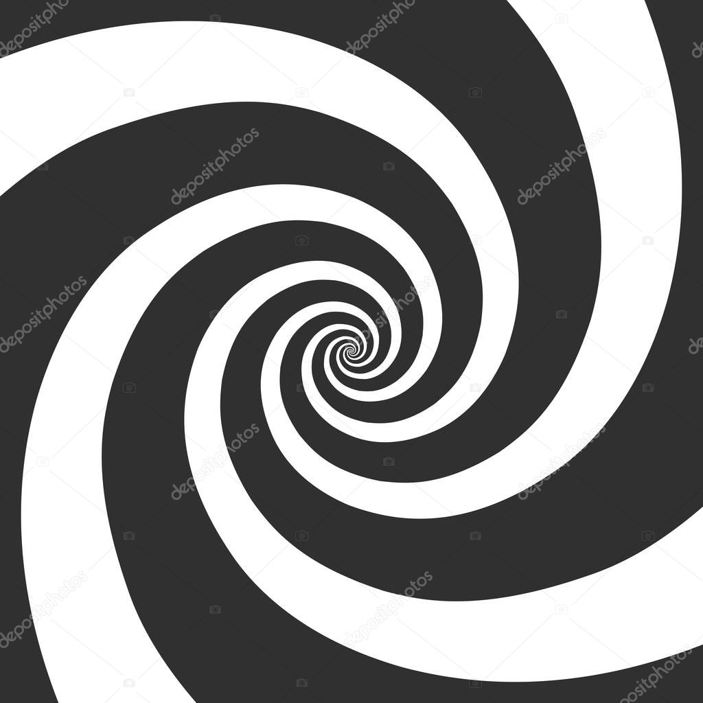 Hypnotic spiral background.