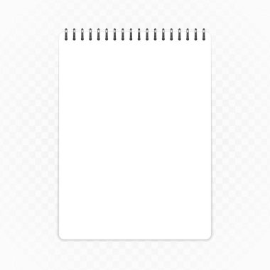 Dikey defter şablonu.