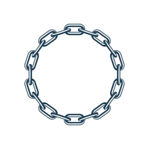 Векторная круглая цепь . — стоковый вектор
