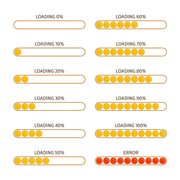 Barre de chargement vectorielle . — Image vectorielle