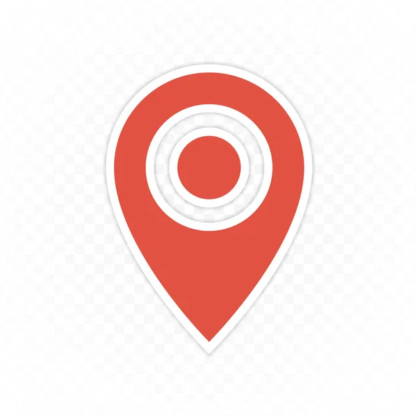 Ícone de navegação de mapa pin. —  Vetores de Stock