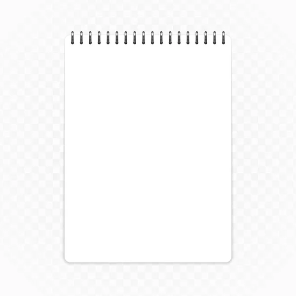 Vertical notebook template. — Stock Vector