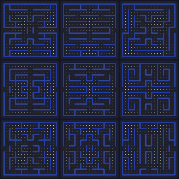 Pac man maze Vector Art Stock Images | Depositphotos