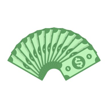 Doları banknot fan.