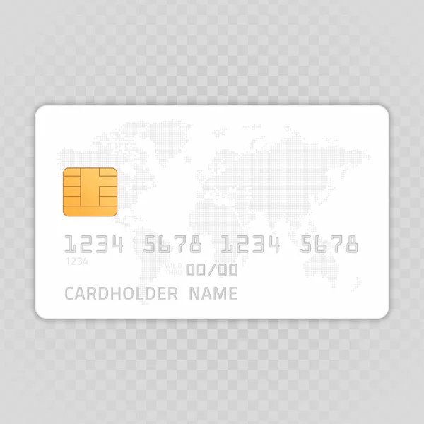 Mockup cartão de crédito. — Vetor de Stock