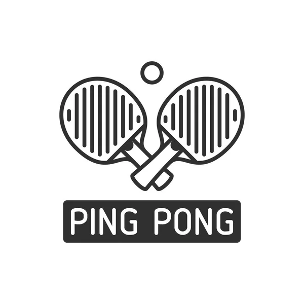 Ikona ping pong. — Stockový vektor