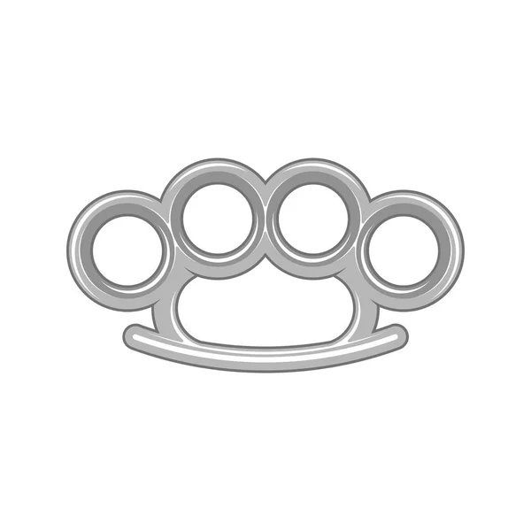 Brass knuckles pictogram. — Stockvector